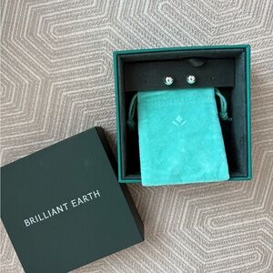 Brilliant Earth Silver Stud Earrings